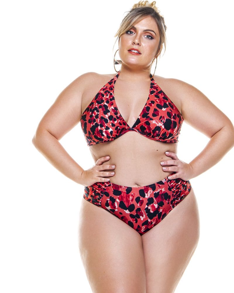 Front of a model wearing a size 20 Non Padded Top With Wire in Savanna by Lehona. | dia_product_style_image_id:267683